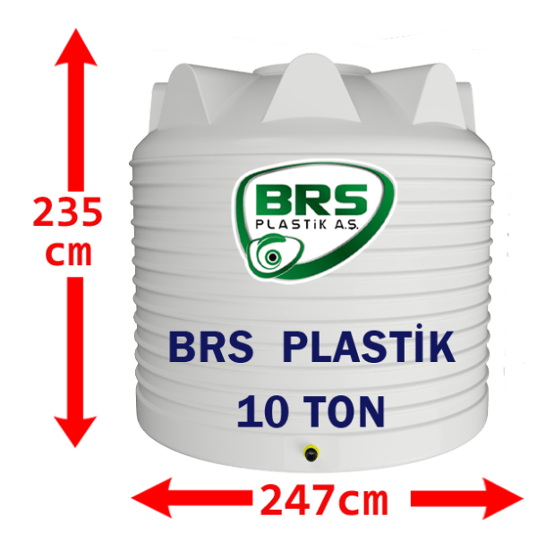 10 Ton Plastik Su Deposu