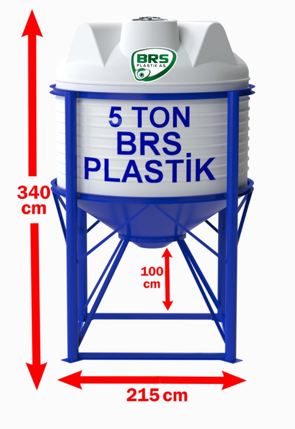 5 Ton Polietilen Silo Depo
