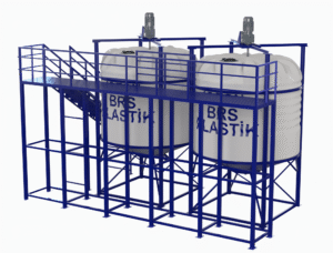 30 Tonluk Kimyasal Madde Silo Deposu 6 2X15 ton Silo Depo