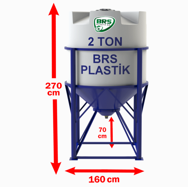 2 Tonluk Plastik Silo Deposu