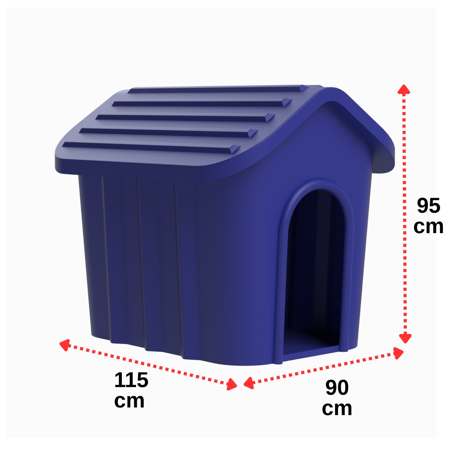 Köpek Kulübeleri 3 Köpek Kulübesi Mavi